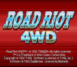 Road Riot 4wd - Super Nintendo
