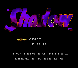 Shadow, The - Super Nintendo