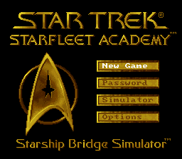 Star Trek - Starfleet Academy - Starship Bridge Simulator - Super Nintendo