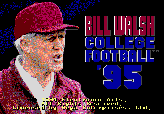 Bill Walsh College Football '95