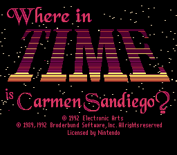 Where In Time Is Carmen Sandiego ?